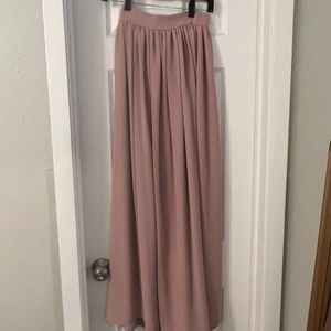 Pink maxi skirt